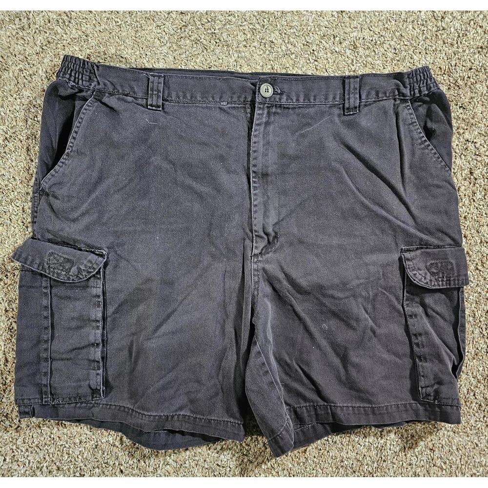 King Size Men's Denim Cargo Shorts Size 44 Black